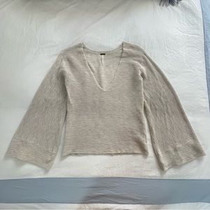 Free people tan sweater